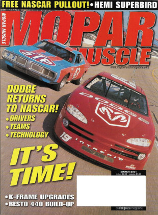 MOPAR MUSCLE 2001 MAR -  DODGE DOES NASCAR AGAIN